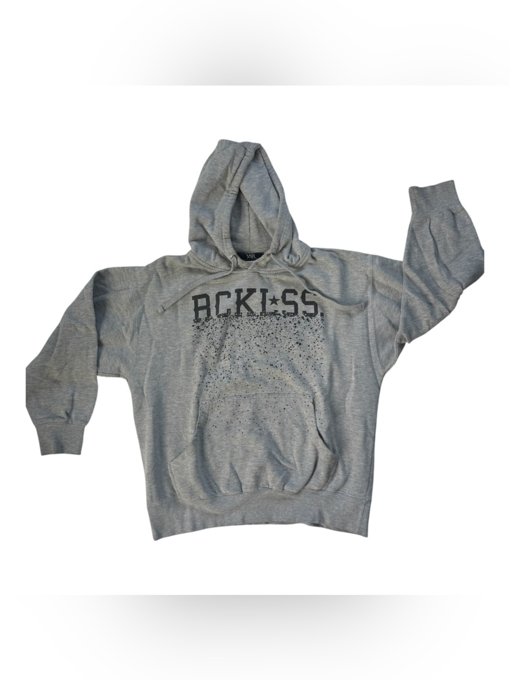 Young & Reckless RCKLSS Graphic Hoodie Gray Men’s Large Streetwear